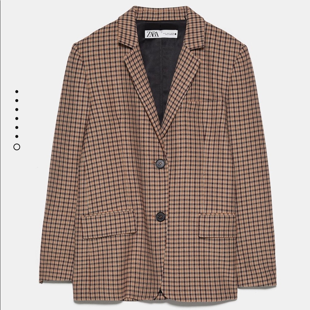 Zara Oversized Plaid Blazer - Picture 11 of 11